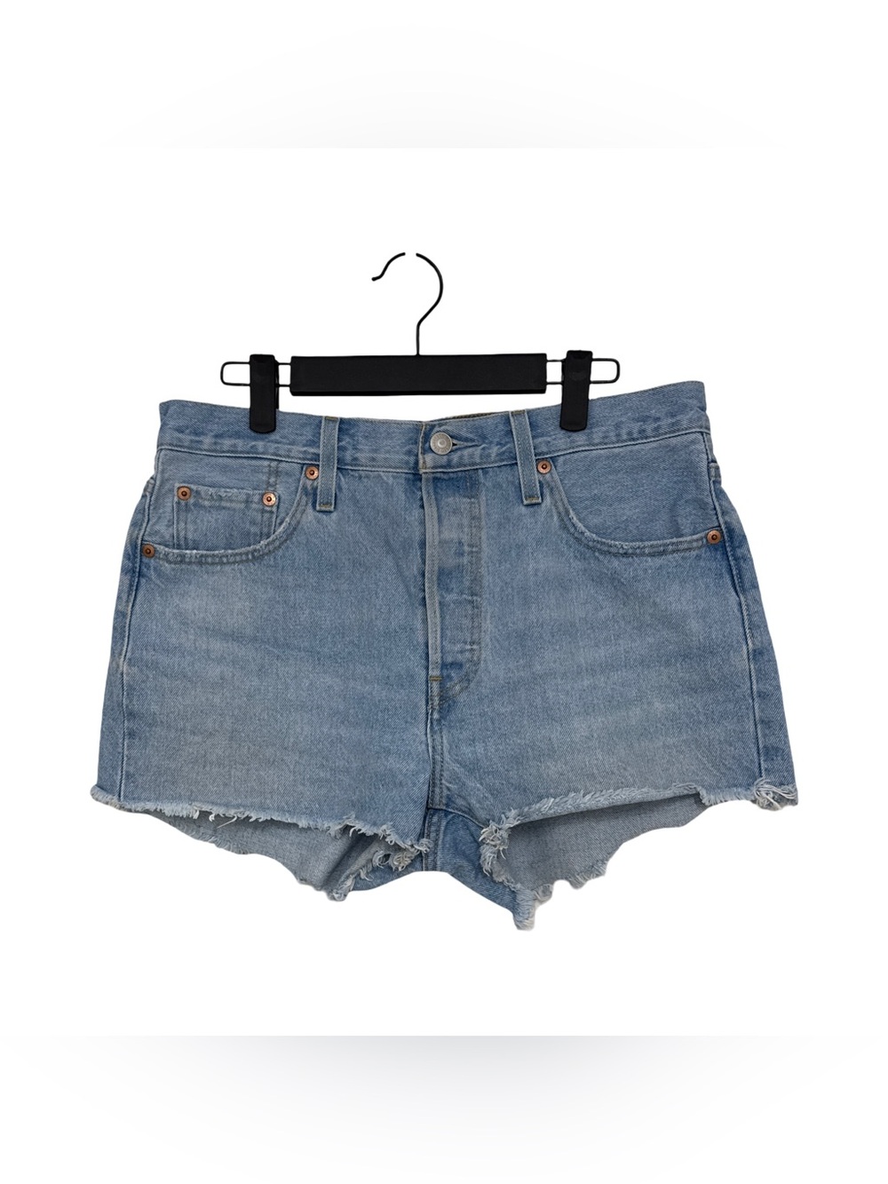 Levi’s 501 Button Fly Light Blue Denim Cutoff Shorts - Women’s W 29